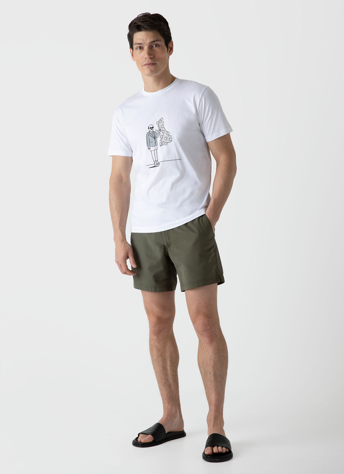Men's Matt Blease Print T-shirt in White