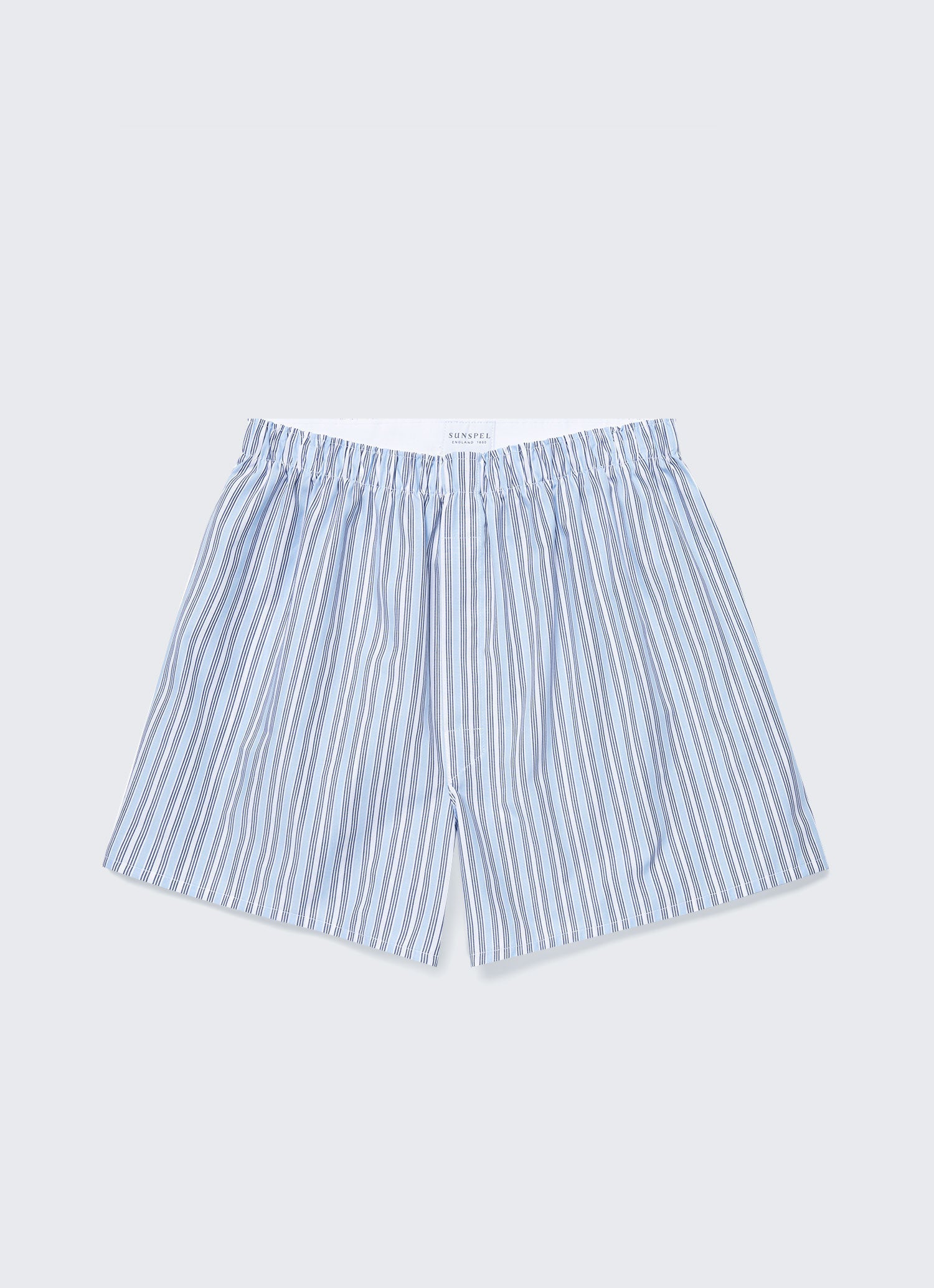 Men's Classic Boxer Shorts in Blue Stripe