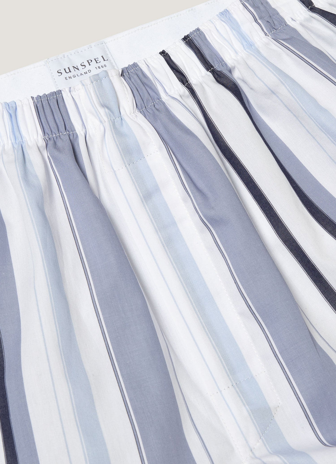 Men's Classic Boxer Short in Blue Multi Stripe