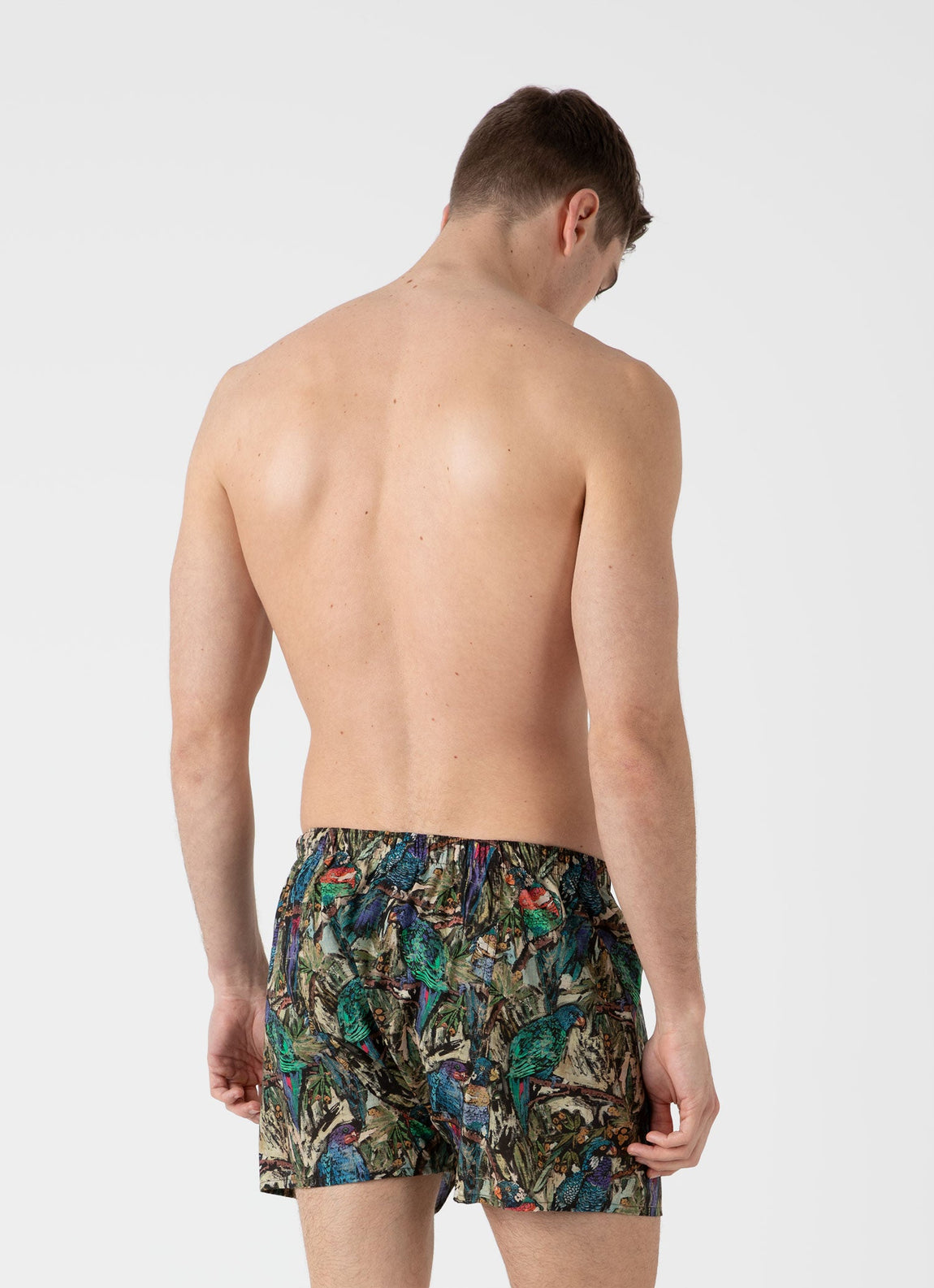 Men's Classic Boxer Shorts in Liberty Fabric in Jungle