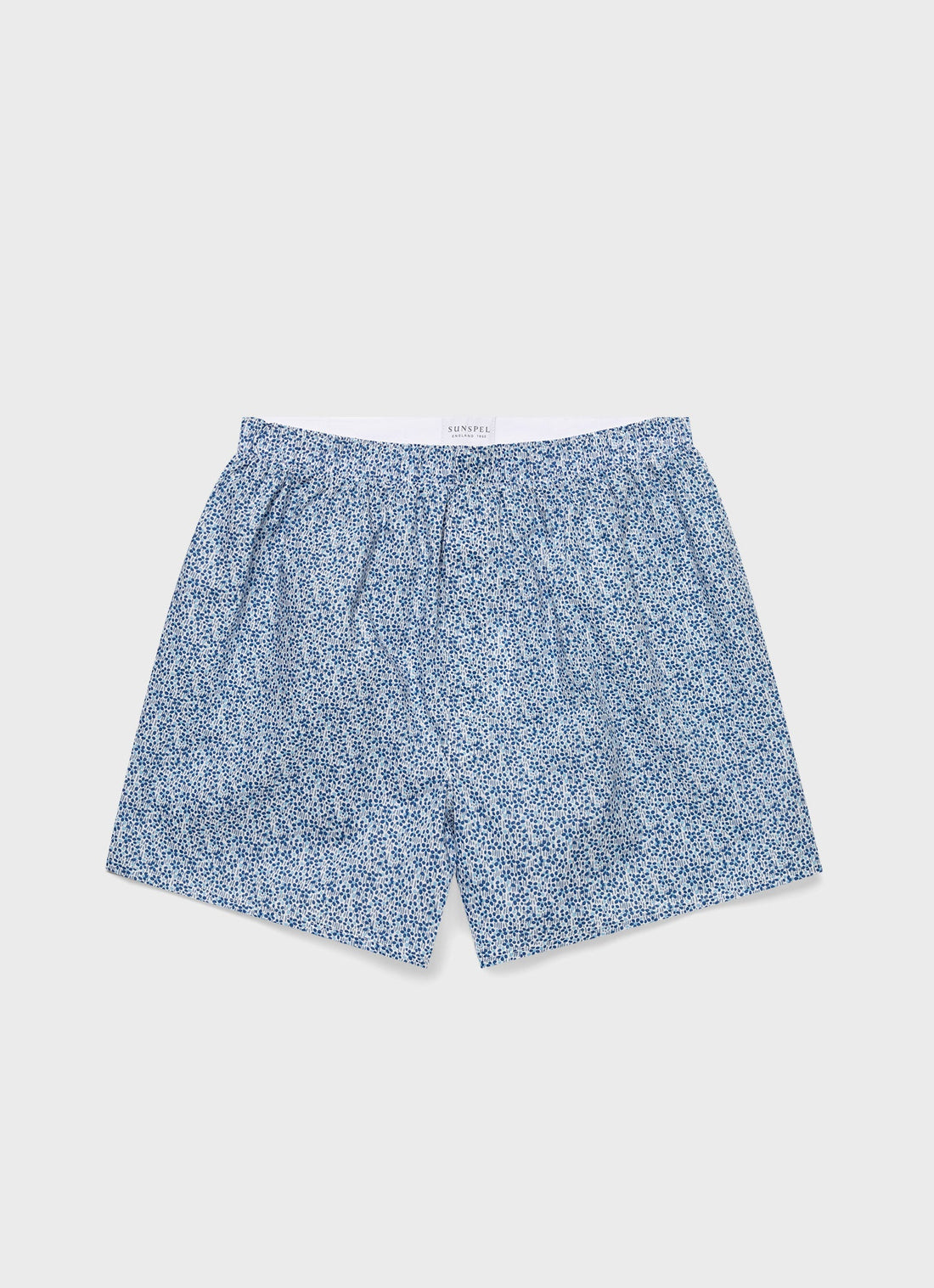 Men's Classic Boxer Shorts in Liberty Fabric in Ink Blue Meadow