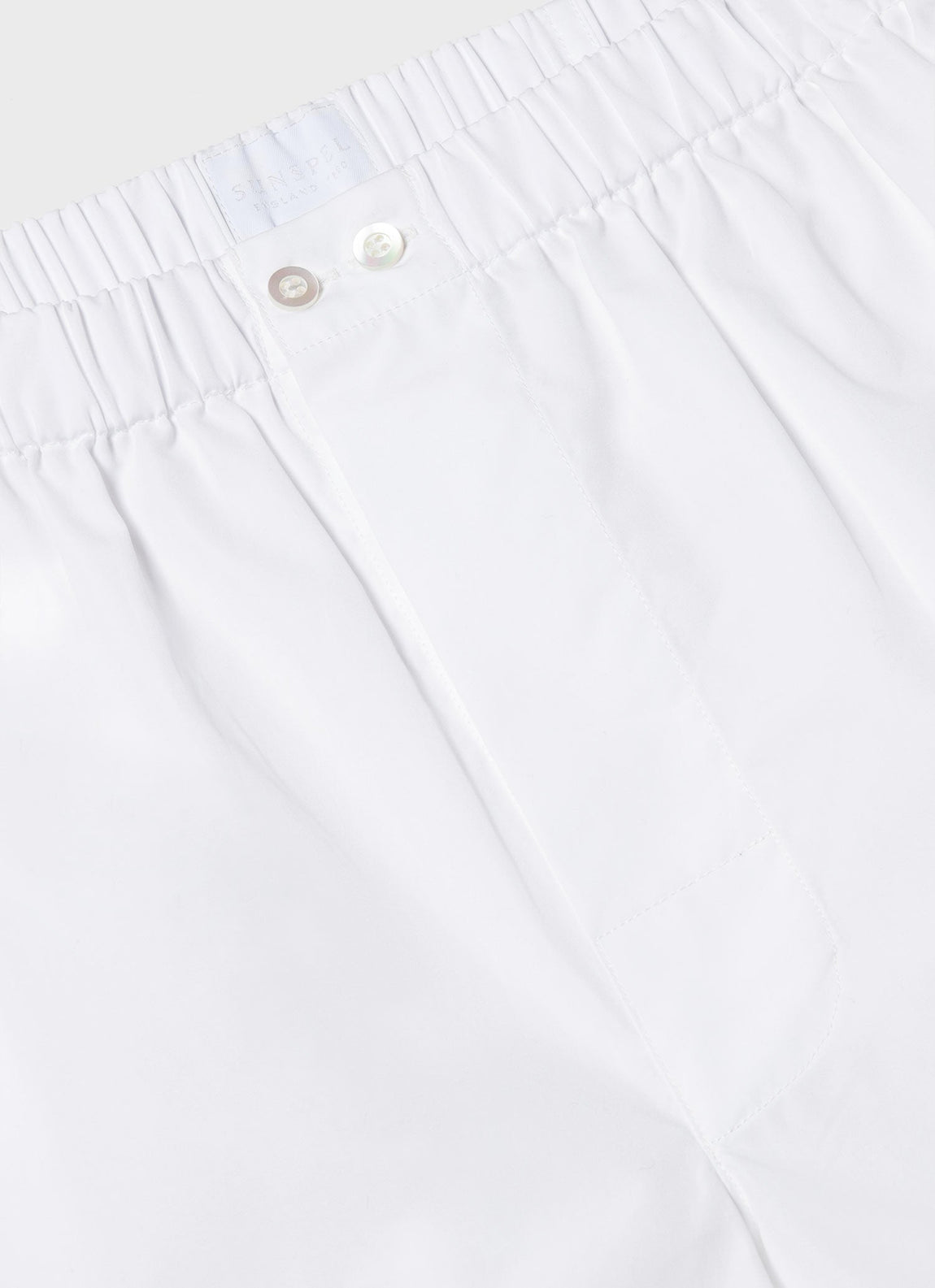 Men's Sea Island Cotton Boxer Short in White