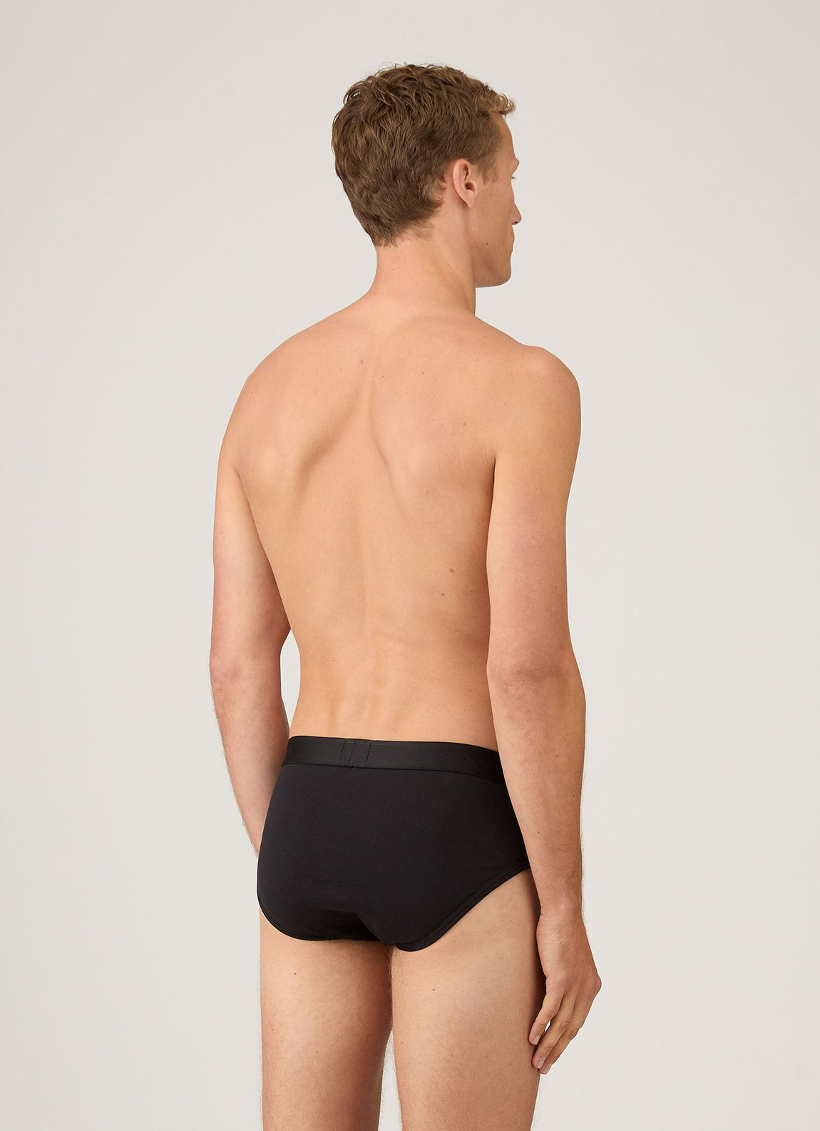 Men's Superfine Cotton Briefs in Black