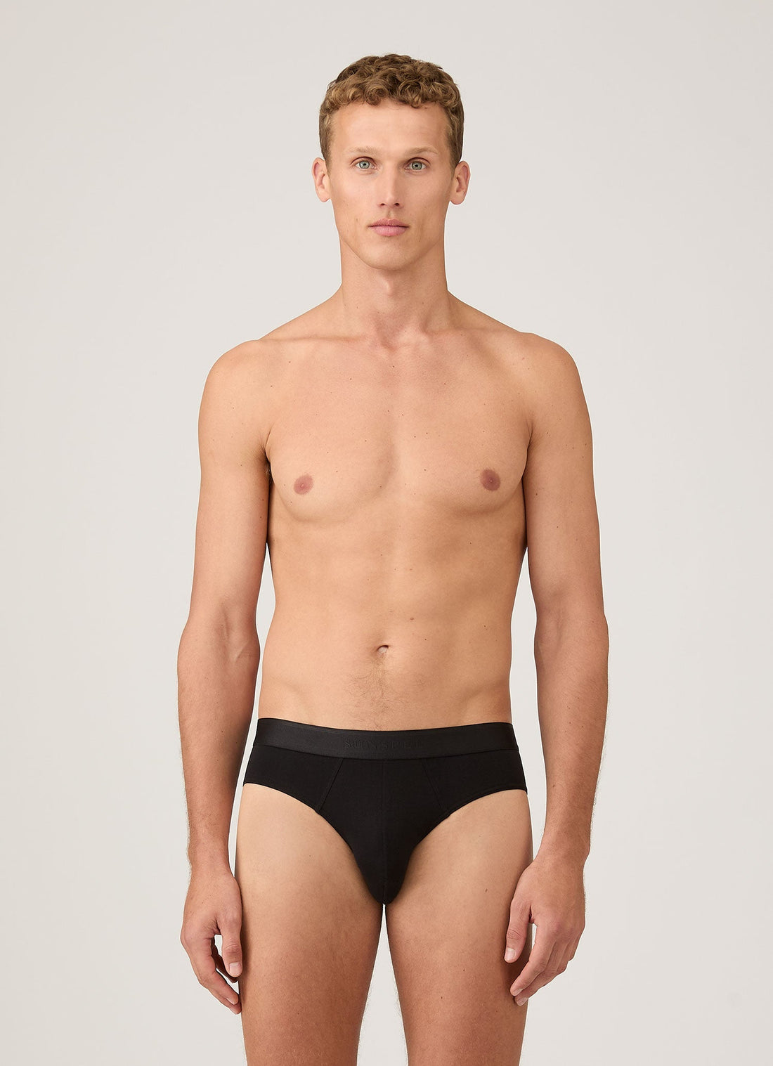 Men's Supima Cotton Stretch Briefs in Black