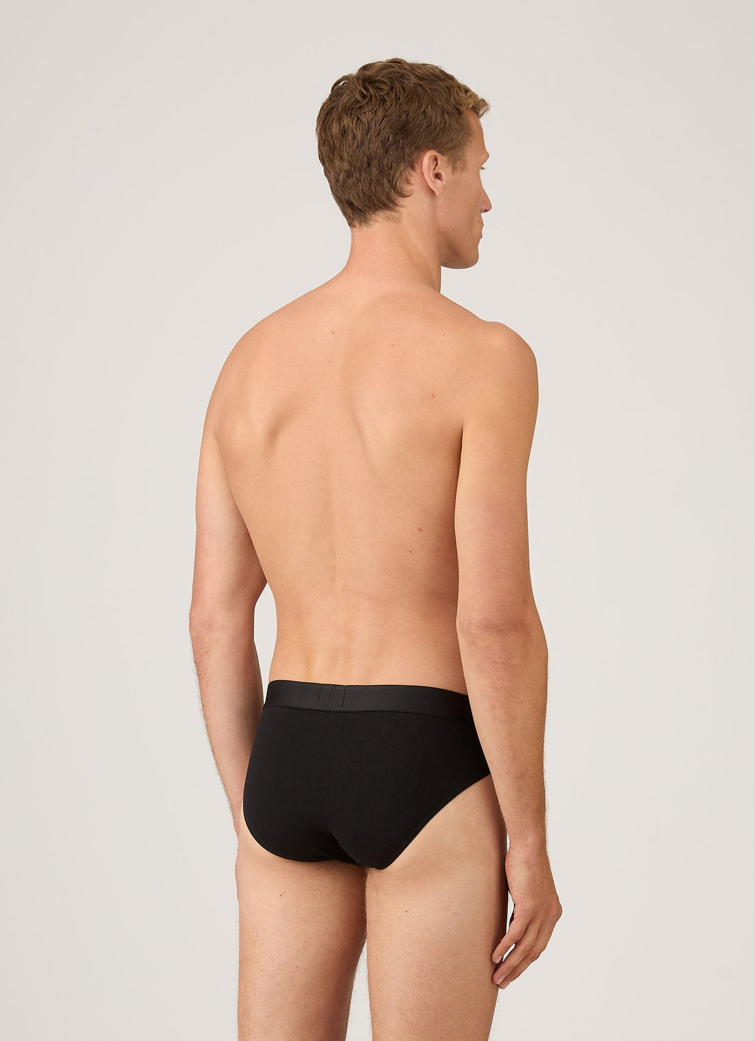 Men's Supima Cotton Stretch Briefs in Black