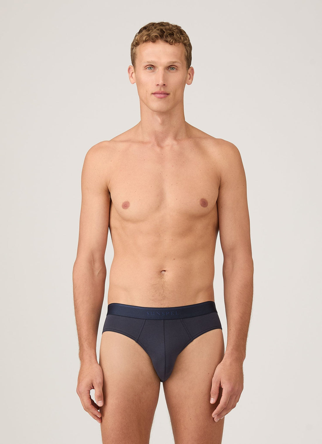 Men's Supima Cotton Stretch Briefs in Navy
