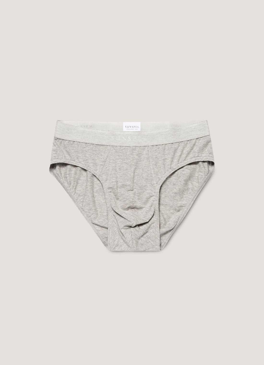 Men's Supima Cotton Stretch Briefs in Grey Melange