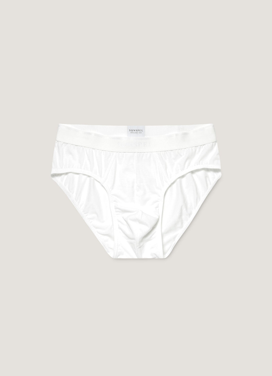 Men's Supima Cotton Stretch Briefs in White