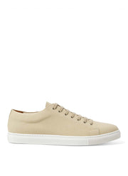 Men's Canvas Tennis Shoes in Stone