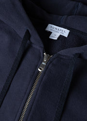 Men's Loopback Zip Hoodie in Navy