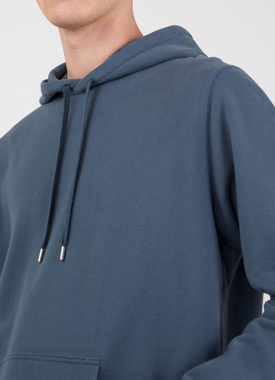 Men's Loopback Hoodie in Dark Petrol