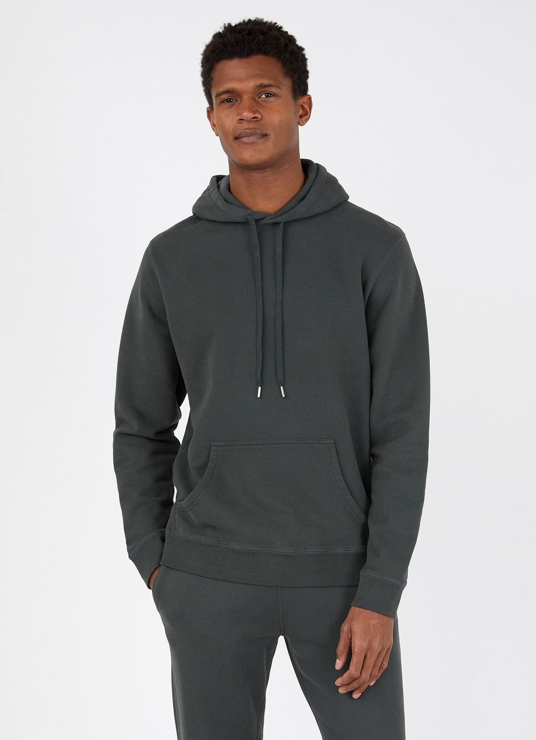 Men's Loopback Hoody in Forest