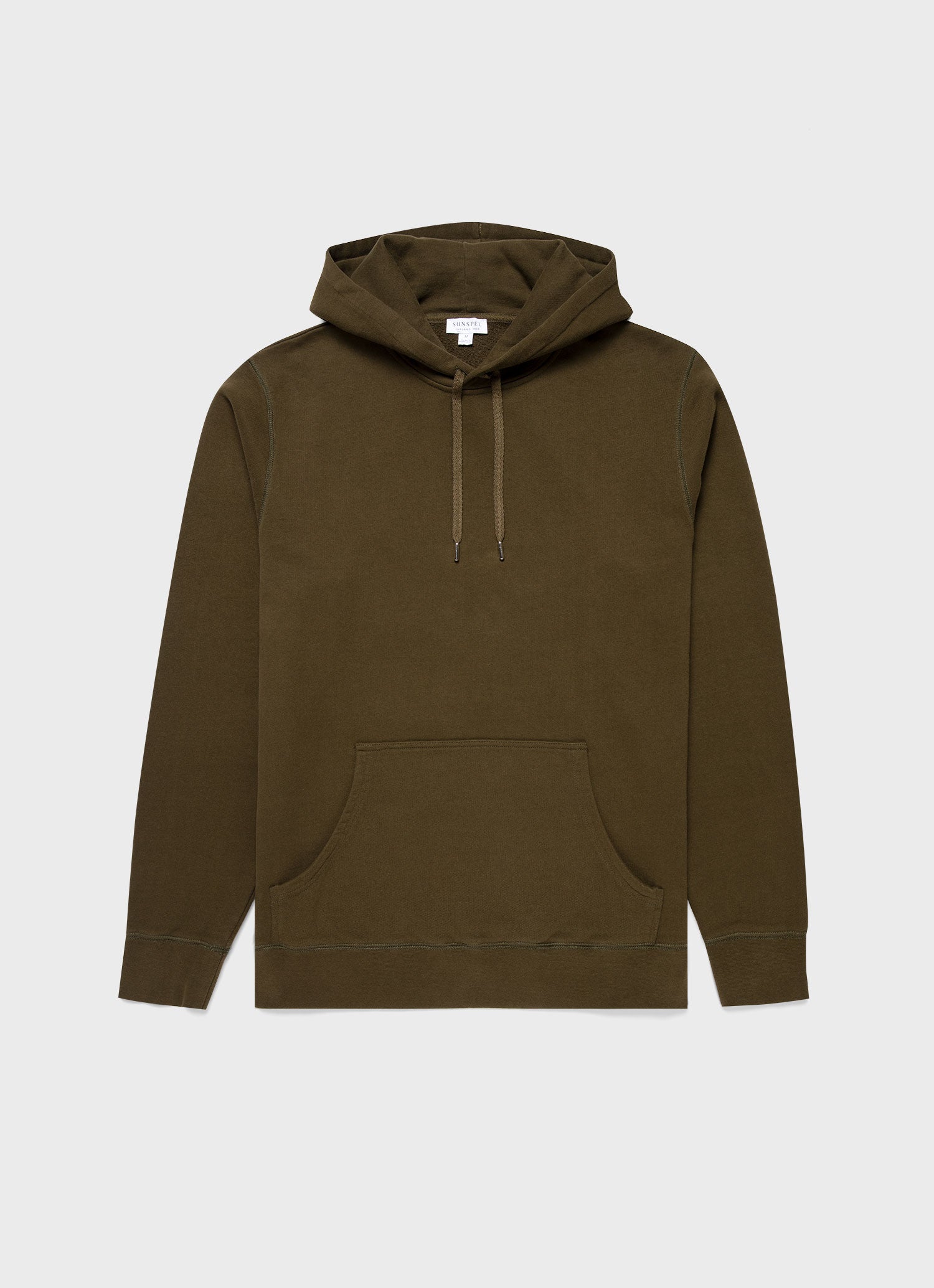 Men's Loopback Hoodie in Dark Moss