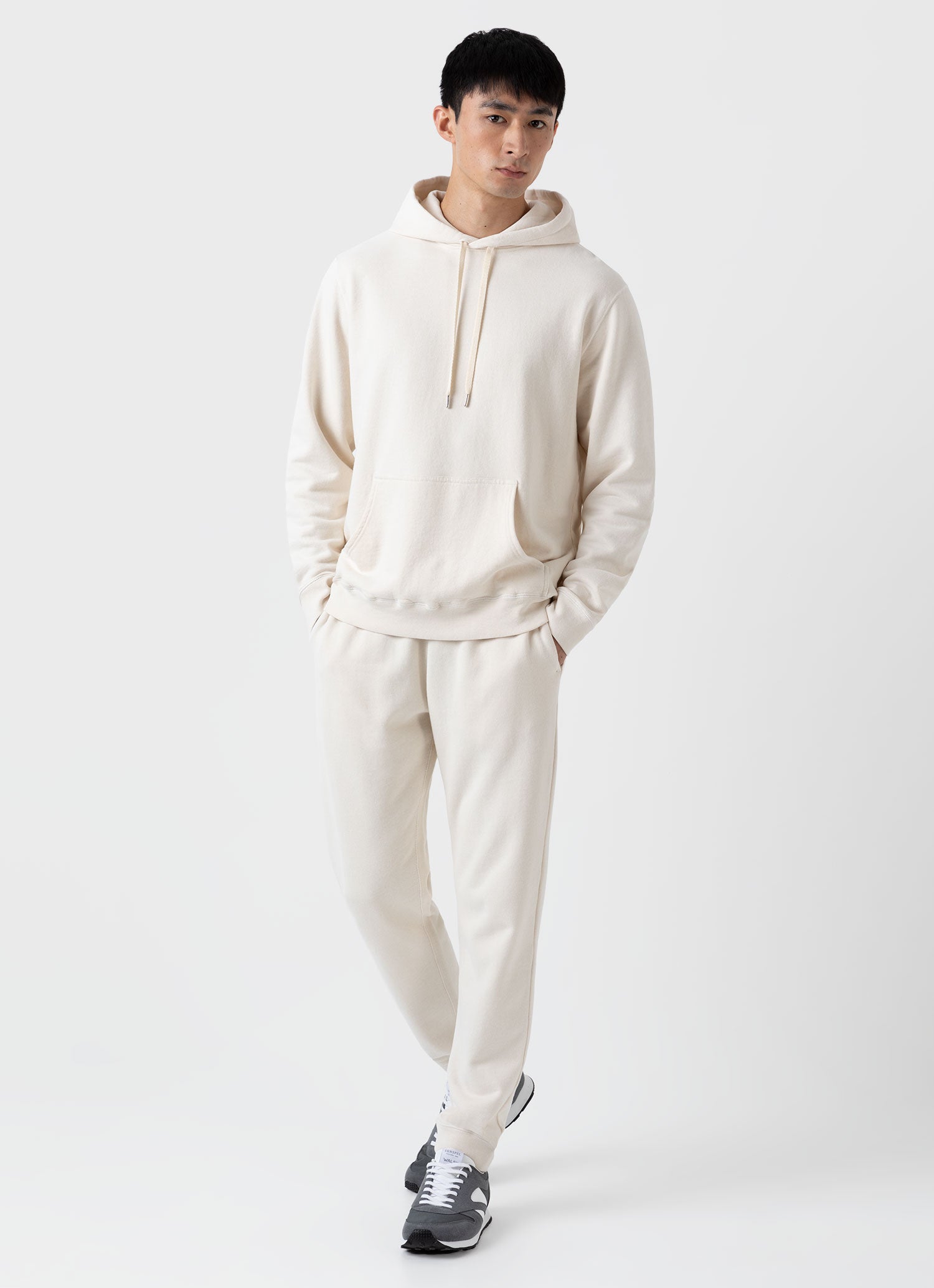 Men's Undyed Loopback Hoody in Undyed