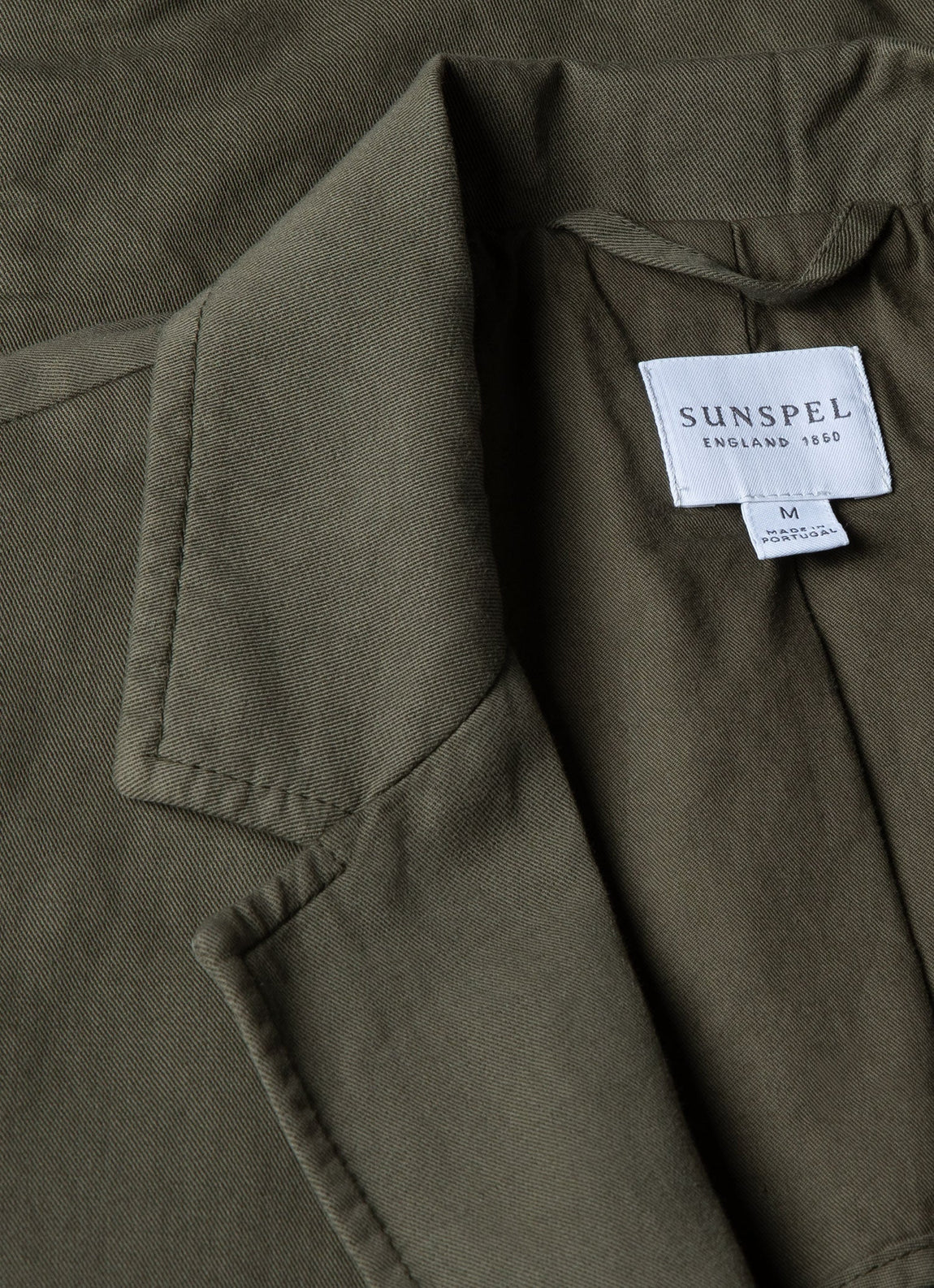 Men's Cotton Linen Two-Piece Suit in Khaki
