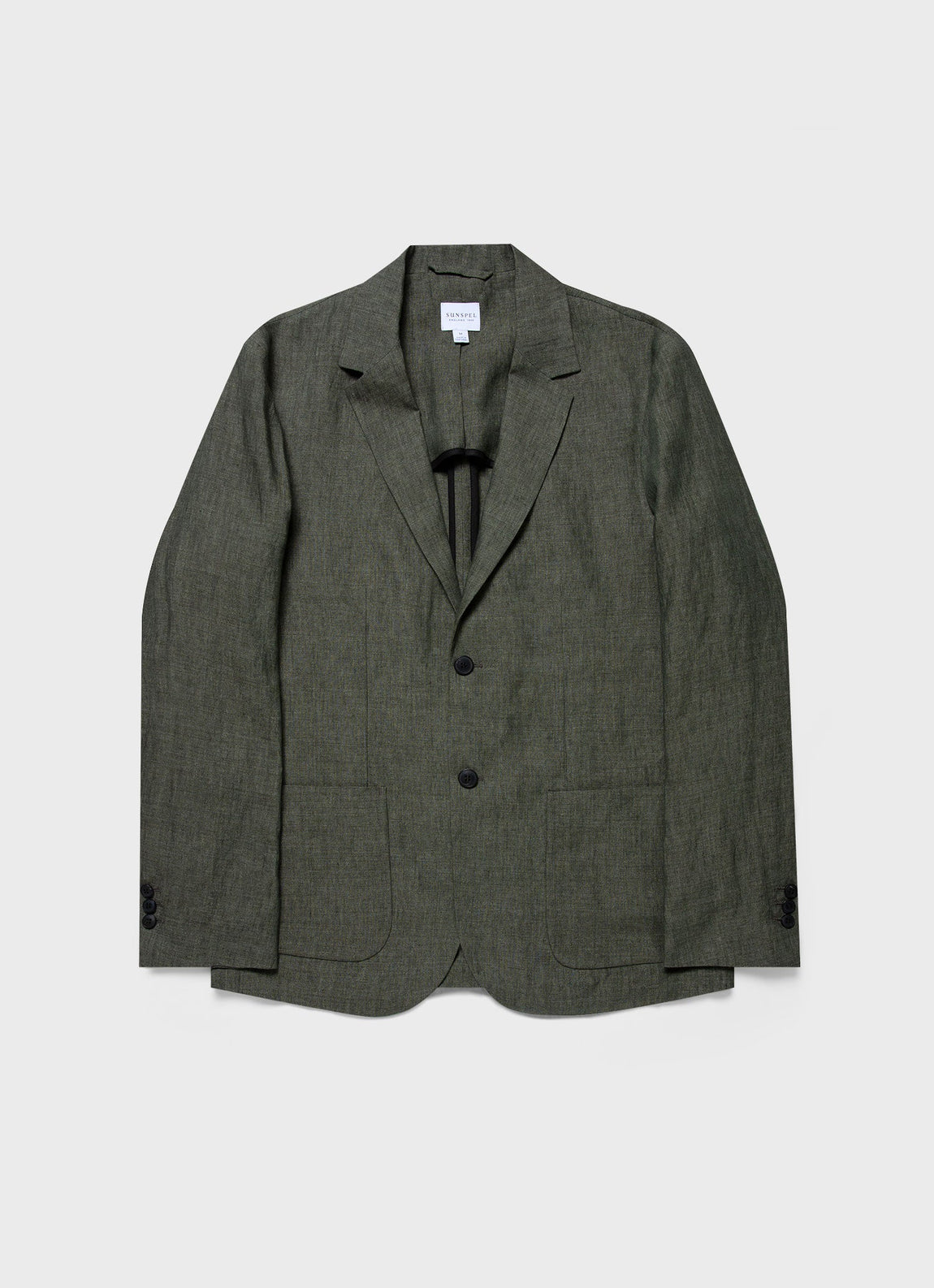 Men's Linen Two-Piece Suit in Light Khaki