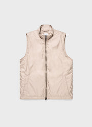 Men's Insulated Gilet in Light Stone