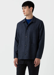 Men's Donegal Twin Pocket Jacket in Space Blue