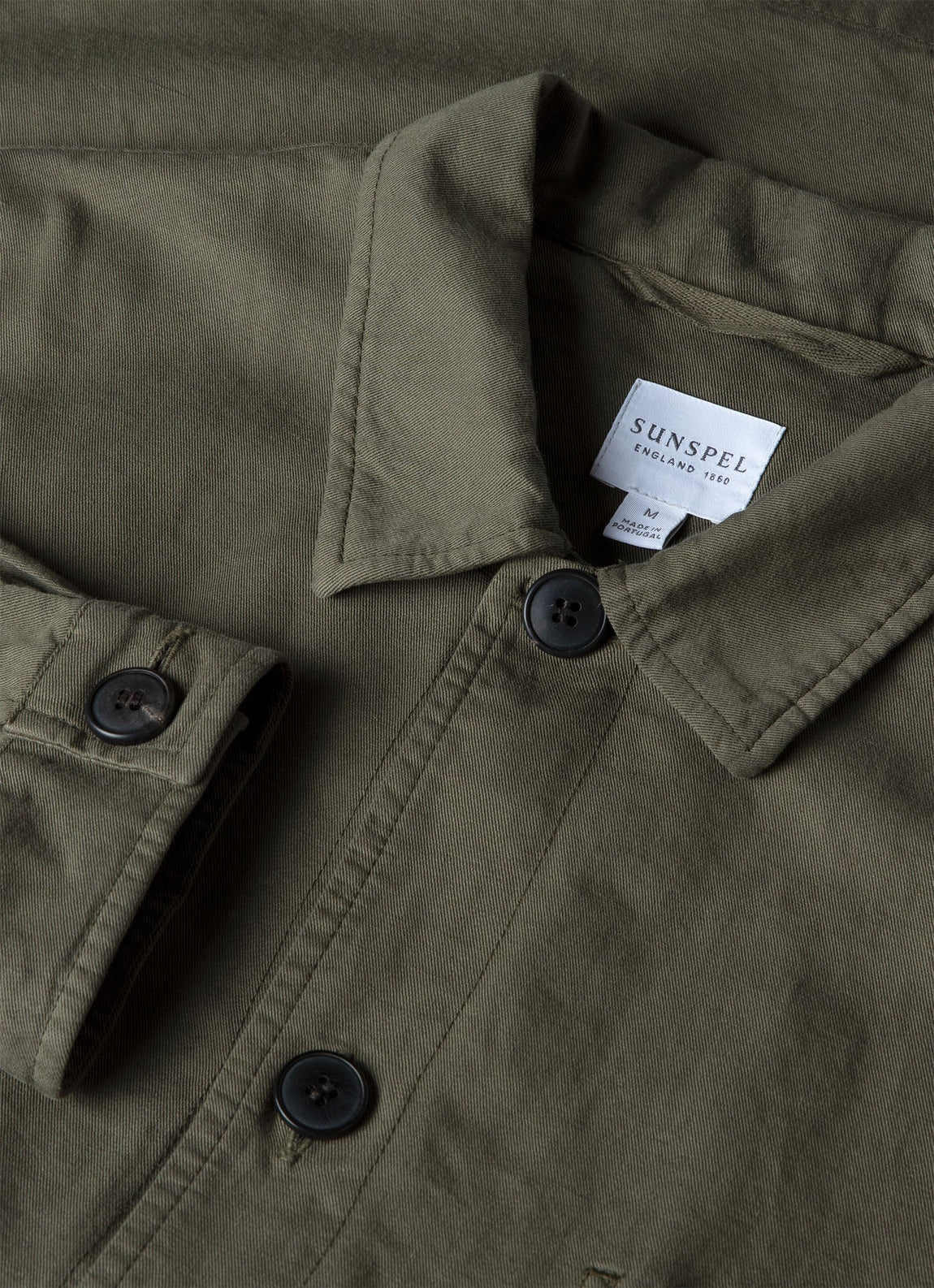 Men's Cotton Linen Twin Pocket Jacket in Khaki