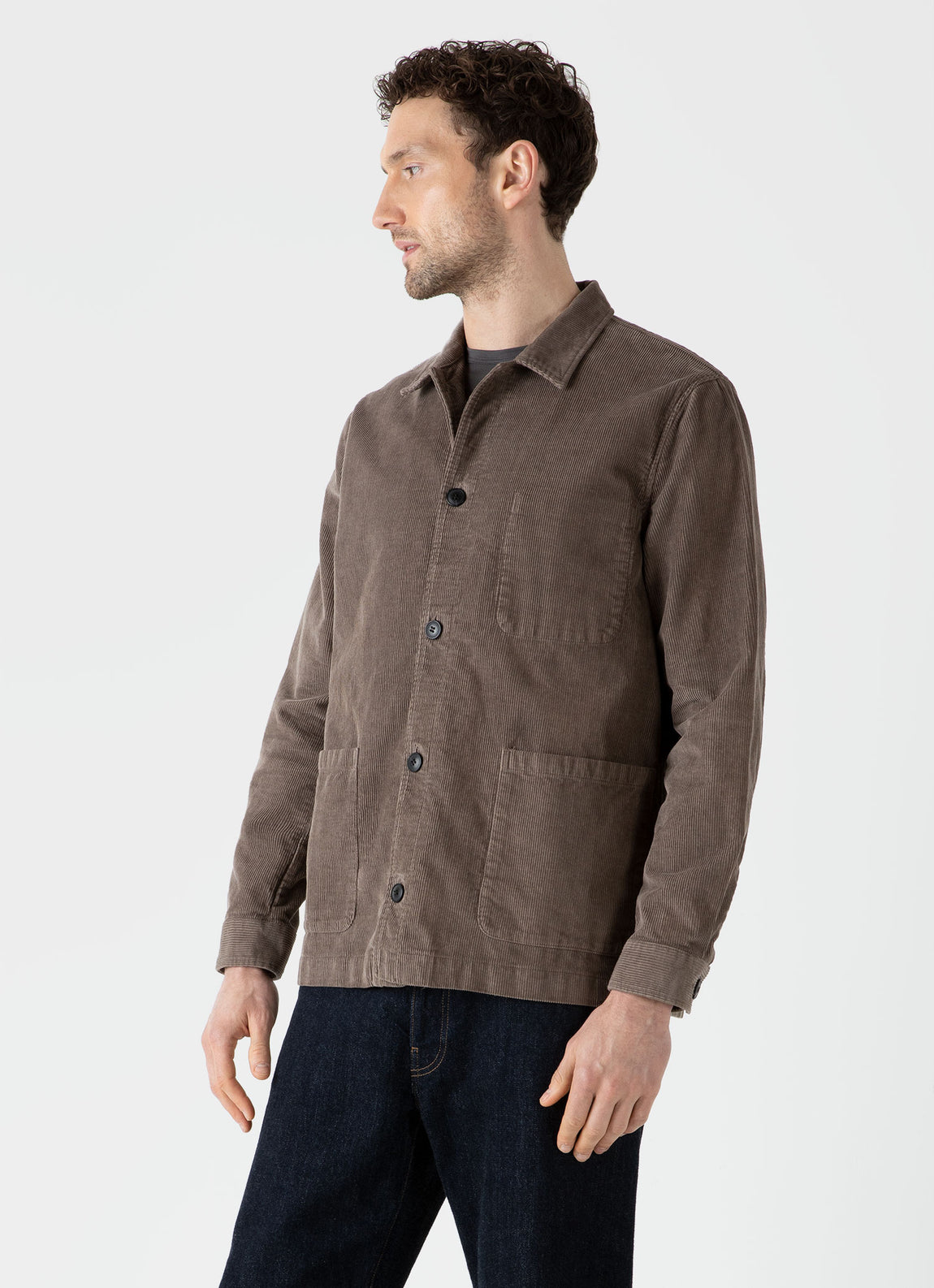 Men's Corduroy Twin Pocket Jacket in Cedar