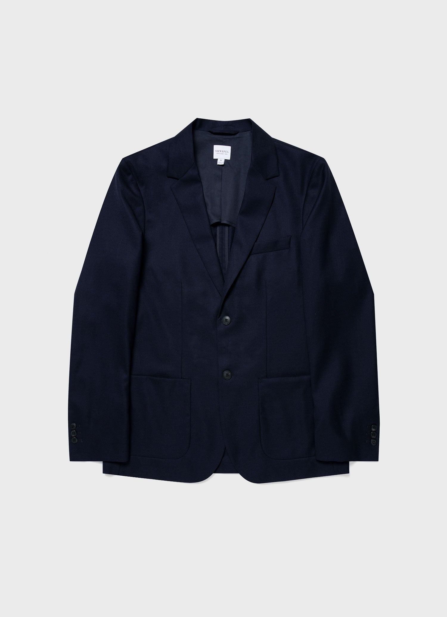 Men's Lightweight Travel Wool Blazer in Navy