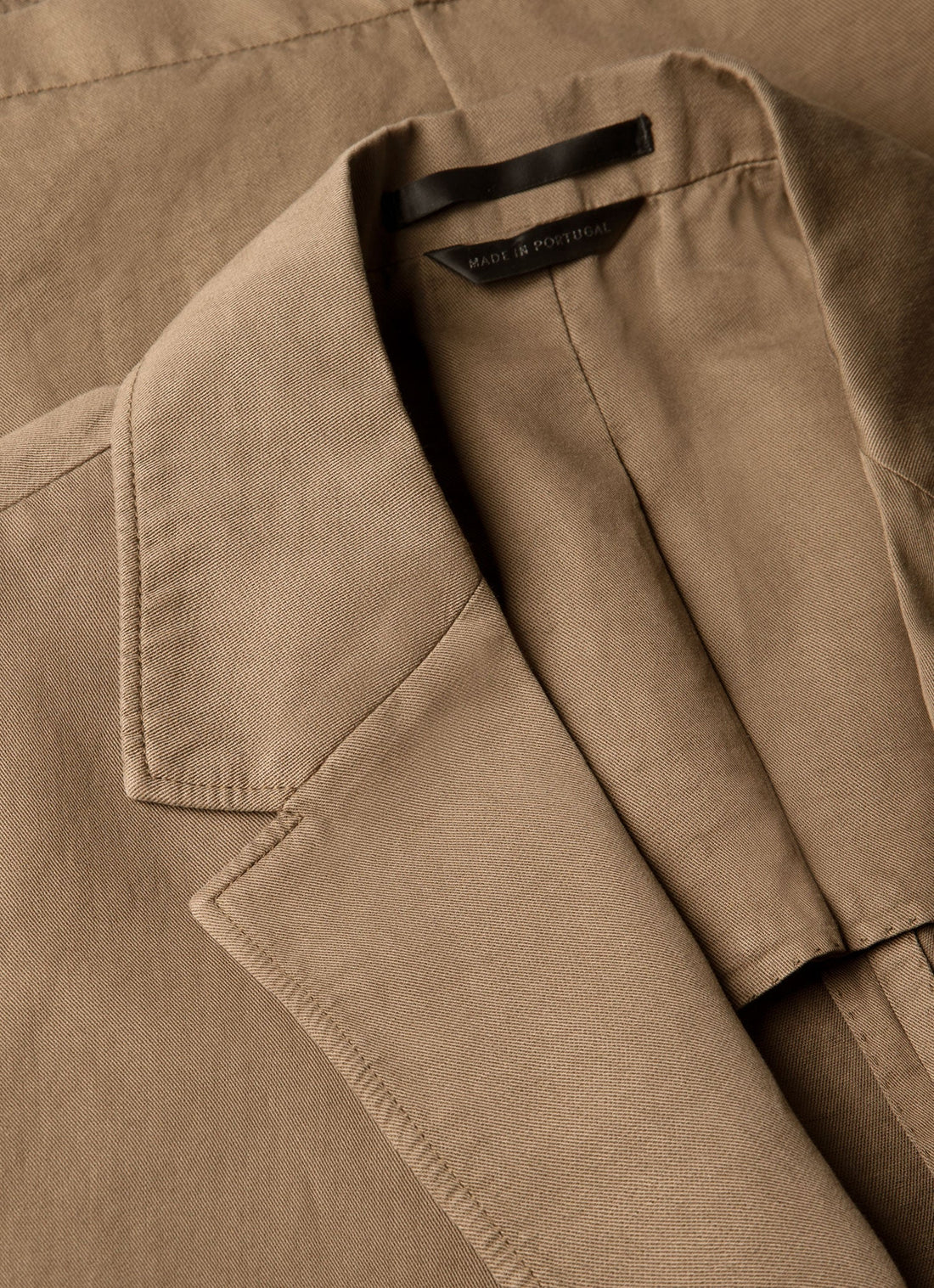 Men's Cotton Linen Blazer in Dark Cedar