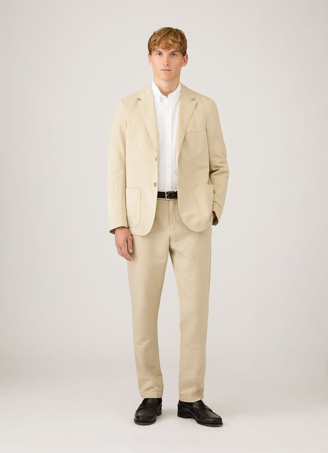 Men's Cotton Linen Two-Piece Suit in Hazelwood
