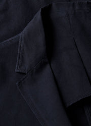 Men's Cotton Linen Blazer in Navy