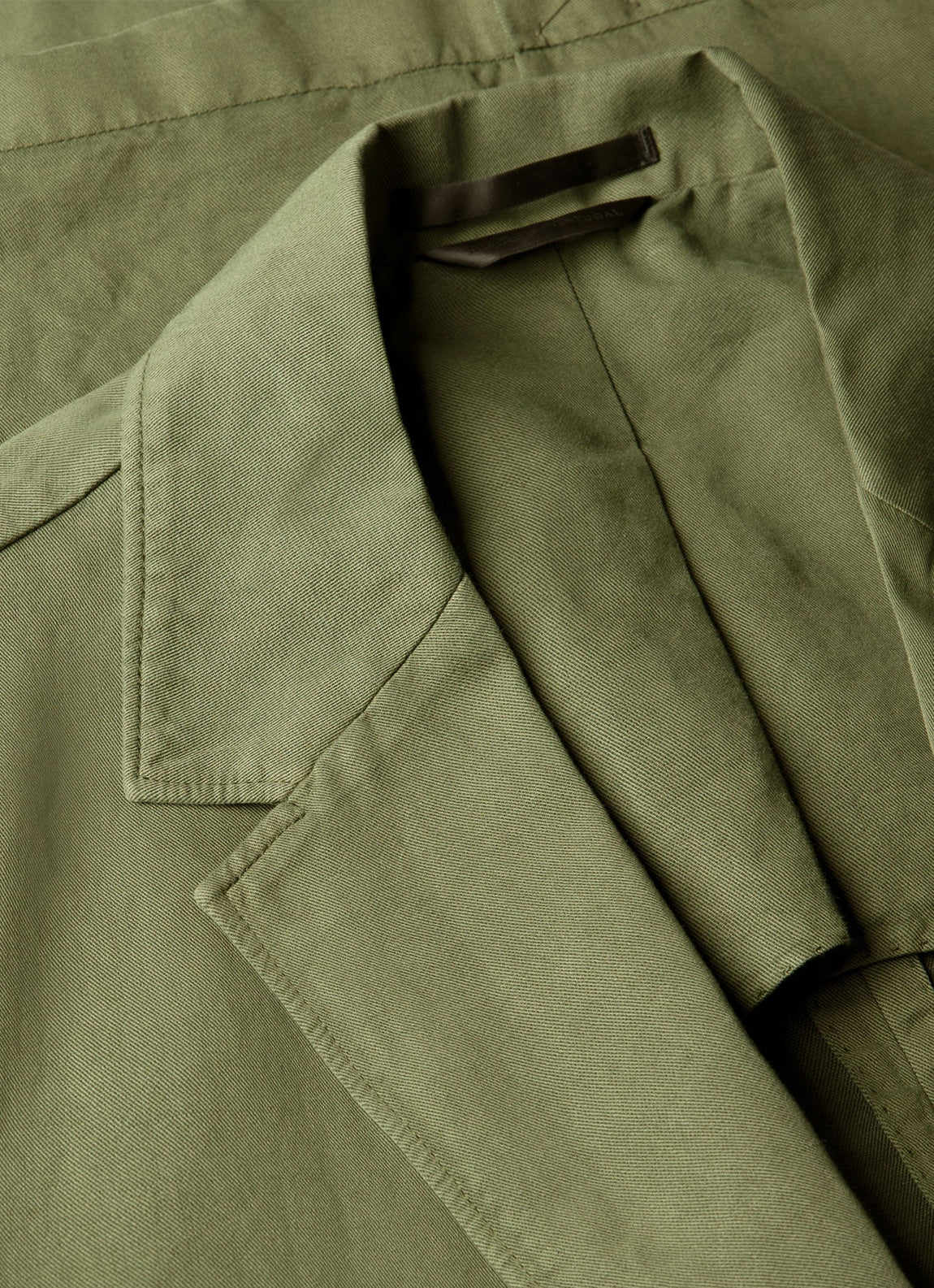 Men's Cotton Linen Blazer in Deep Olive