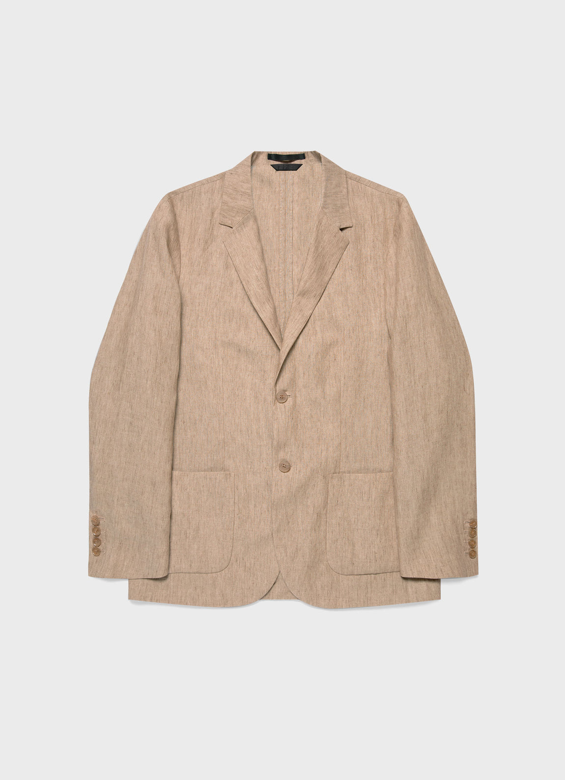 Men's Linen Blazer in Dune Melange