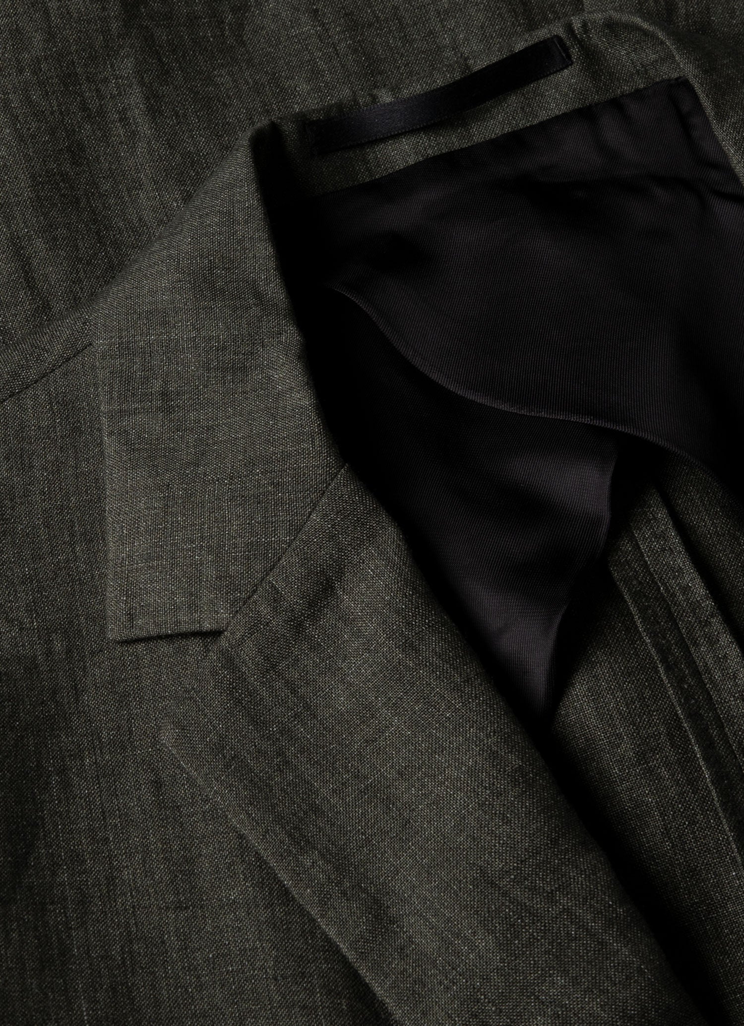 Men's Linen Blazer in Hunter Green