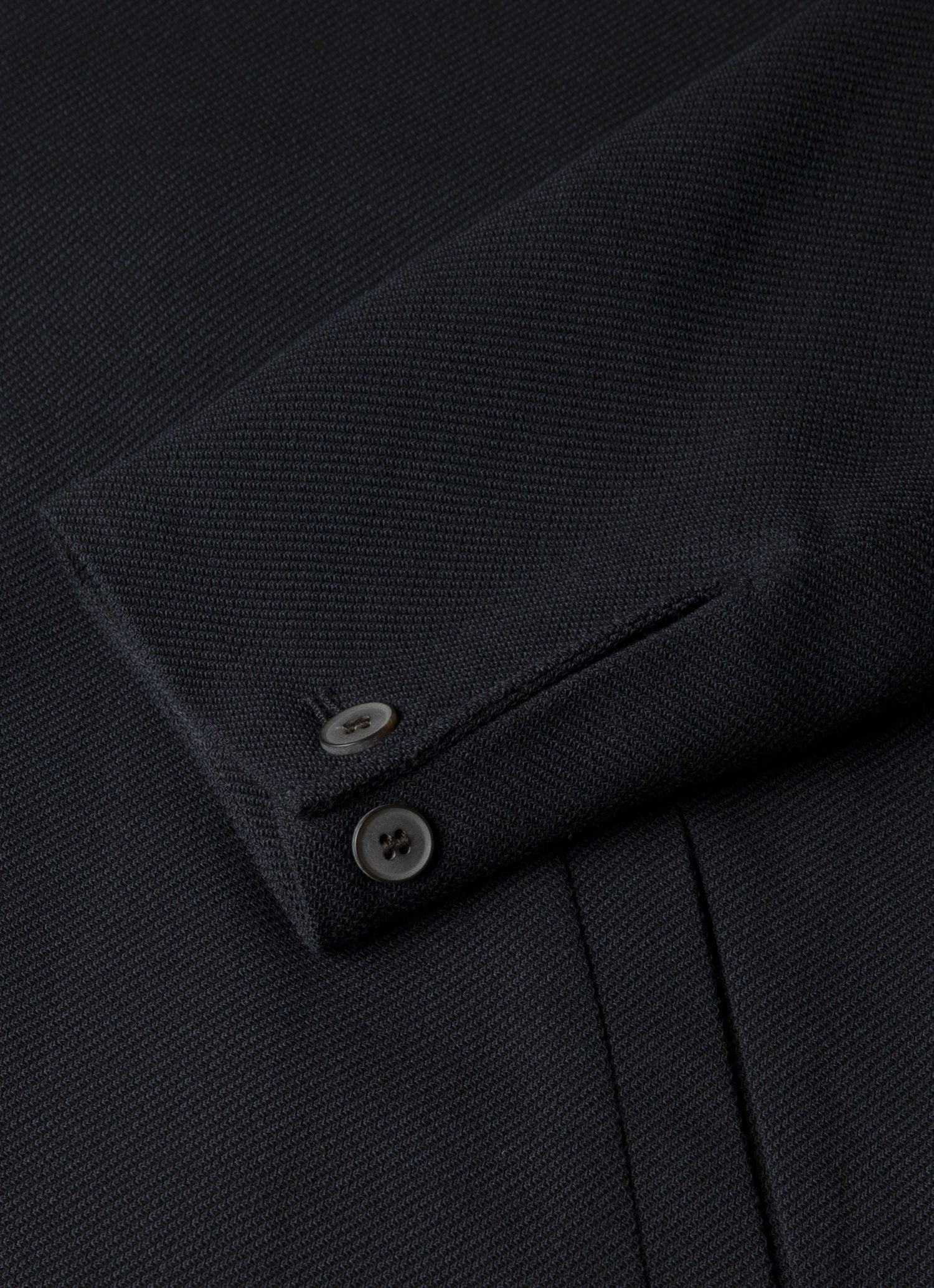 Men's Light Textured Wool Harrington Jacket in Navy