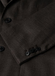 Men's Lightweight Travel Wool Blazer in Light Coffee Melange