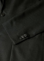 Men's Lightweight Travel Wool Blazer in Dark Charcoal Melange