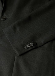Men's Lightweight Travel Wool Two-Piece Suit in Dark Charcoal Melange