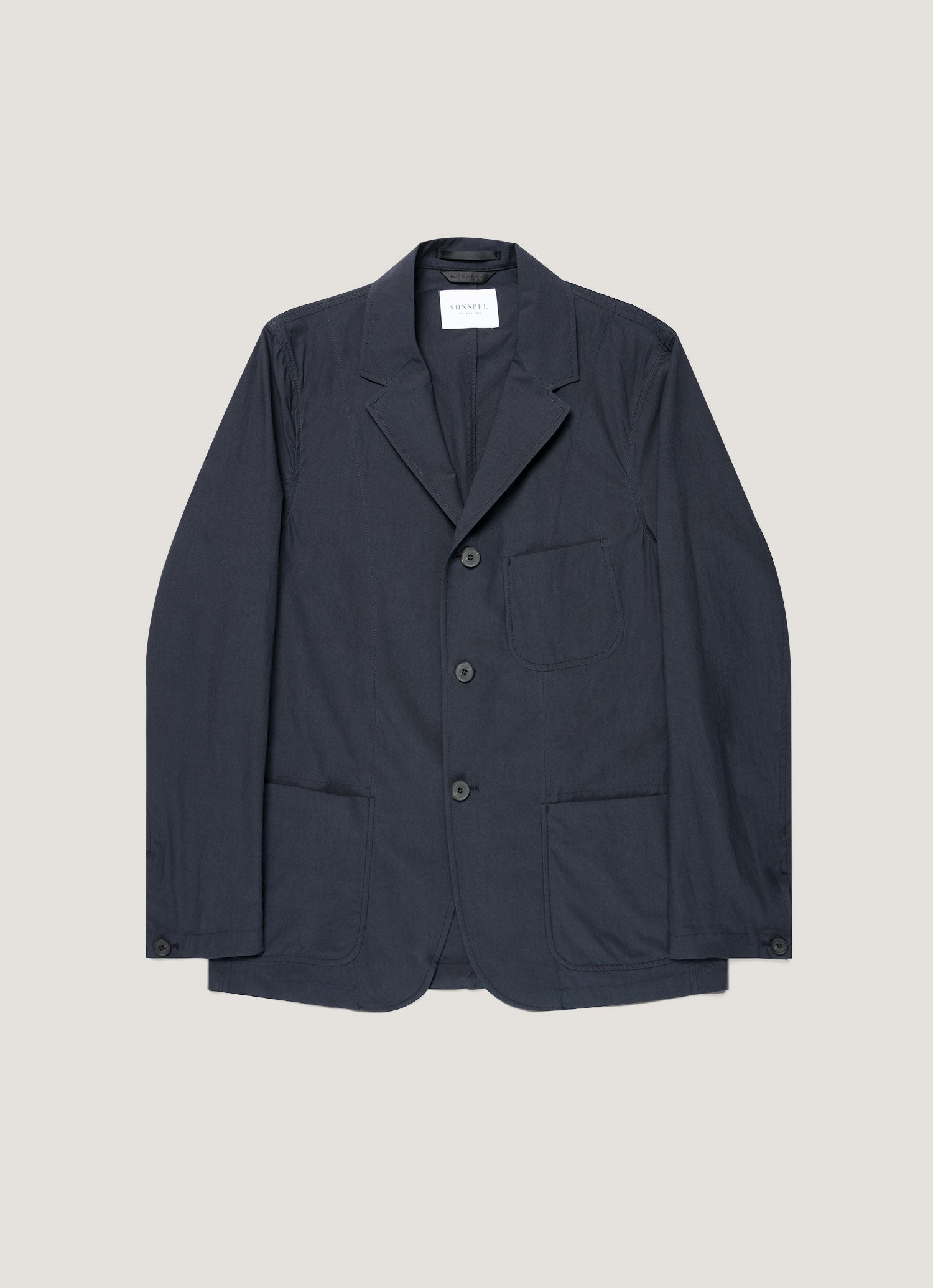 Men's Lightweight Cotton Poplin Jacket in Navy