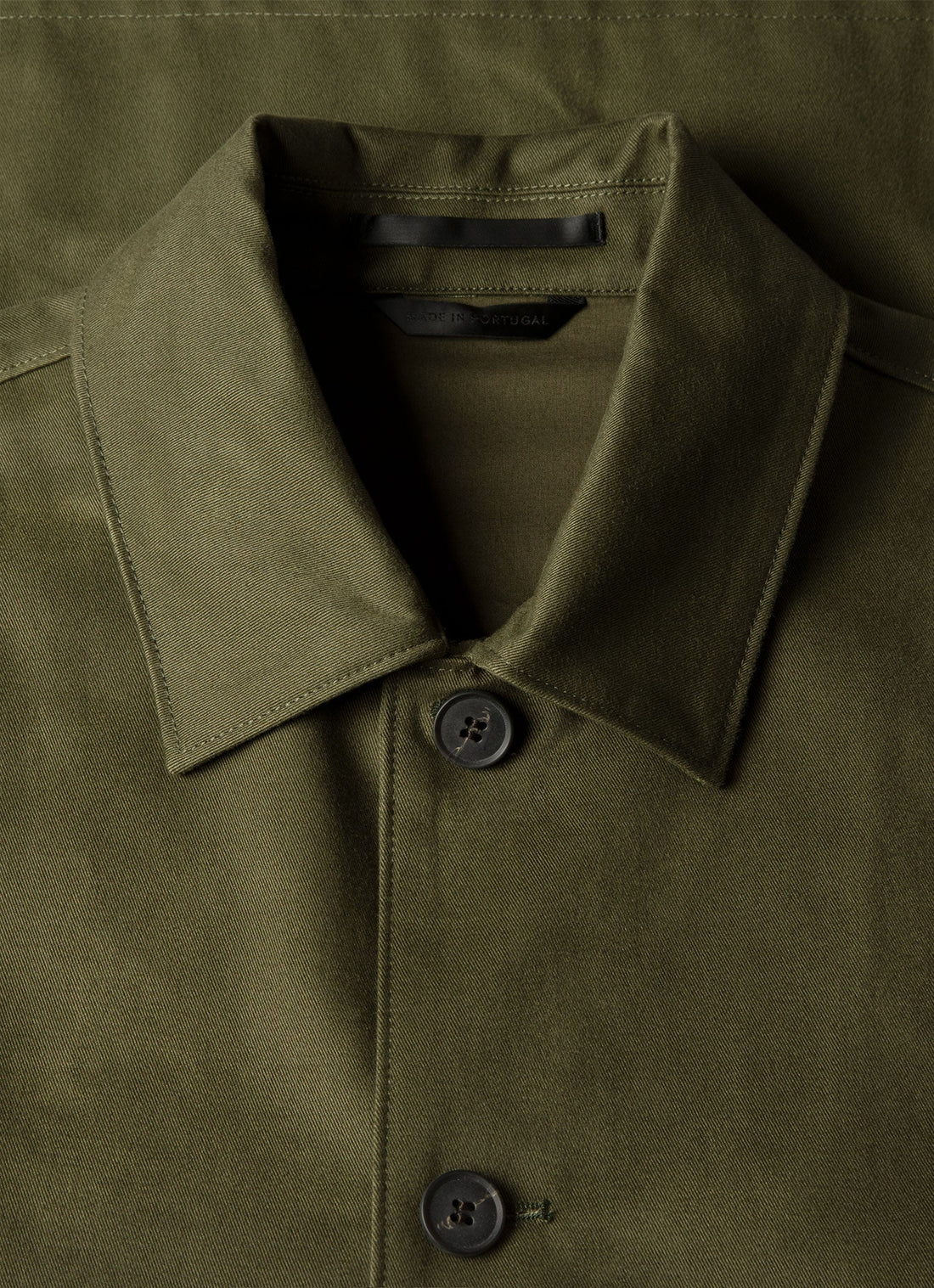 Men's Cotton Drill Chore Jacket in Loden Green