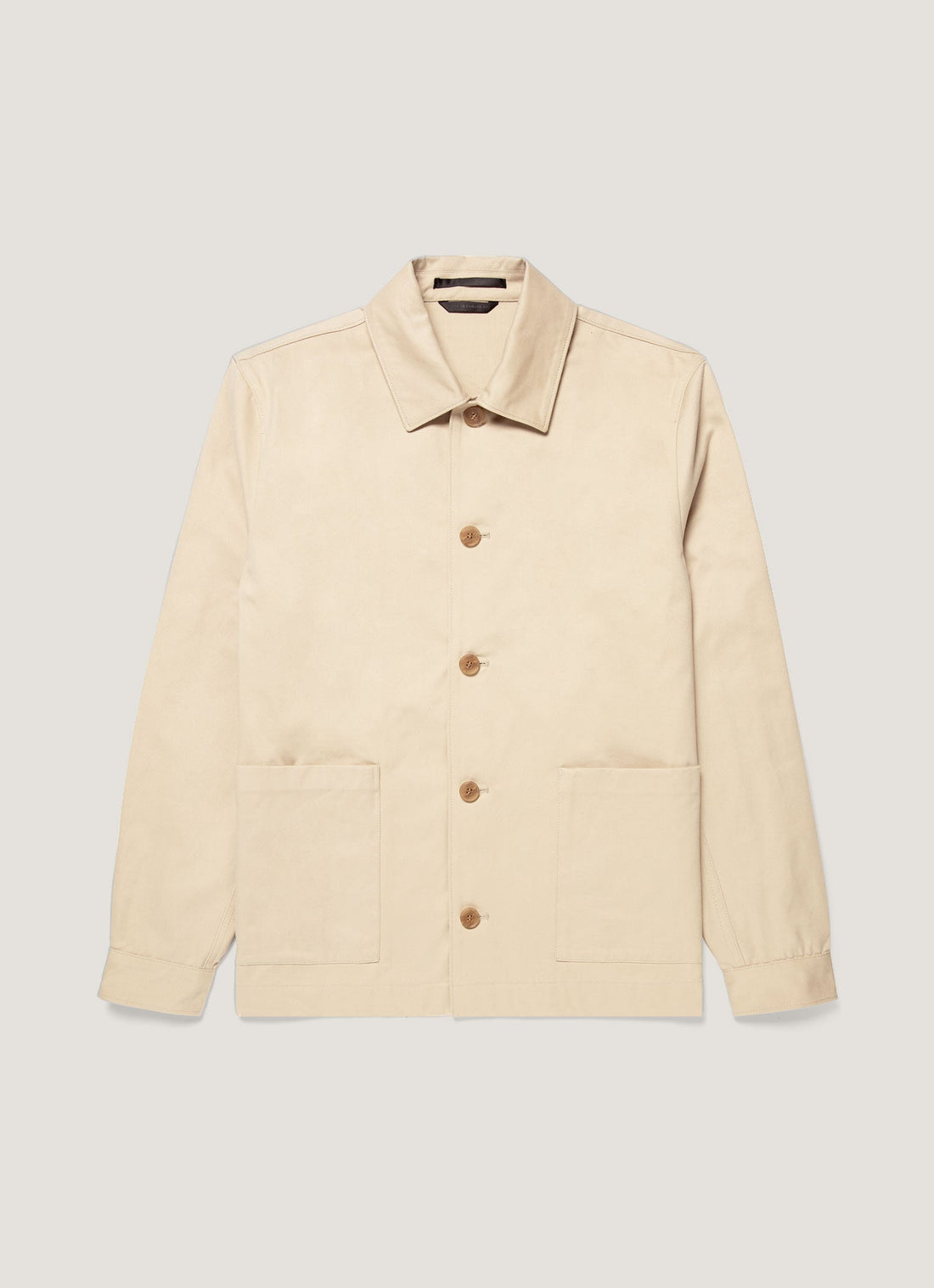 Men's Cotton Drill Chore Jacket in Light Stone