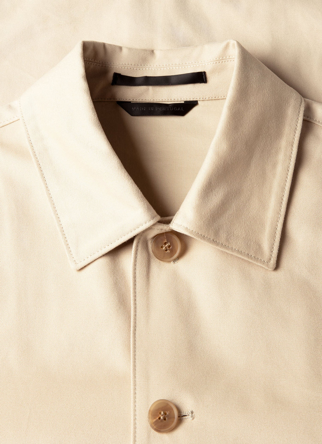 Men's Cotton Drill Chore Jacket in Light Stone