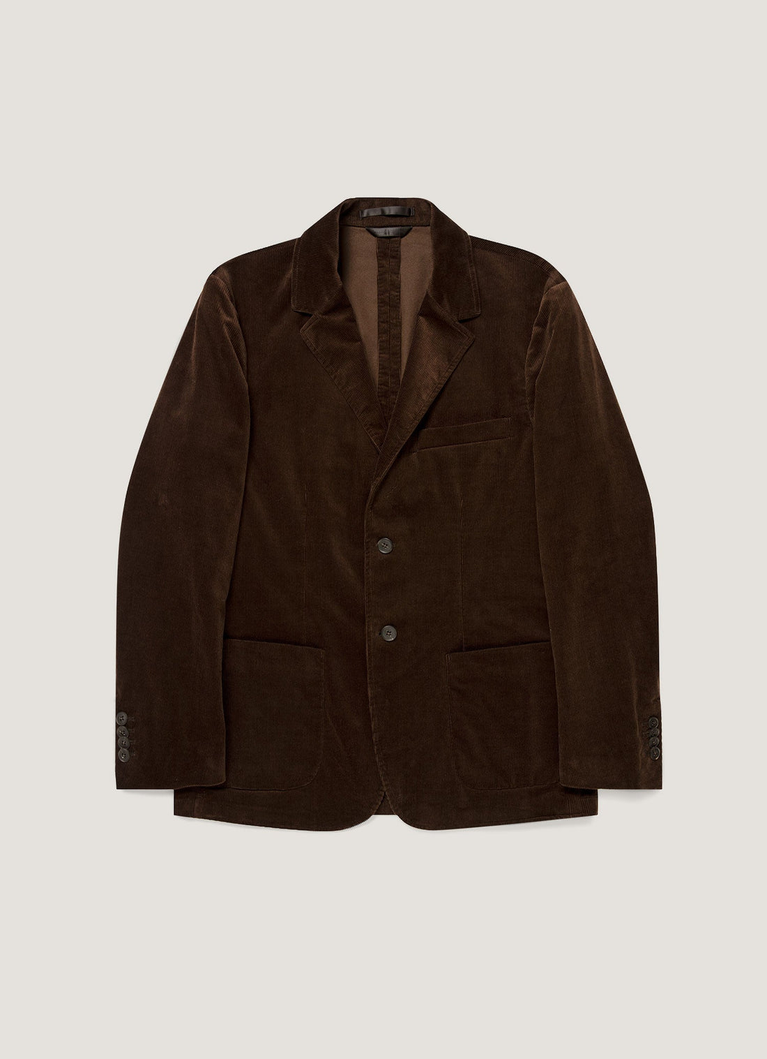 Men's Corduroy Blazer in Dark Chocolate