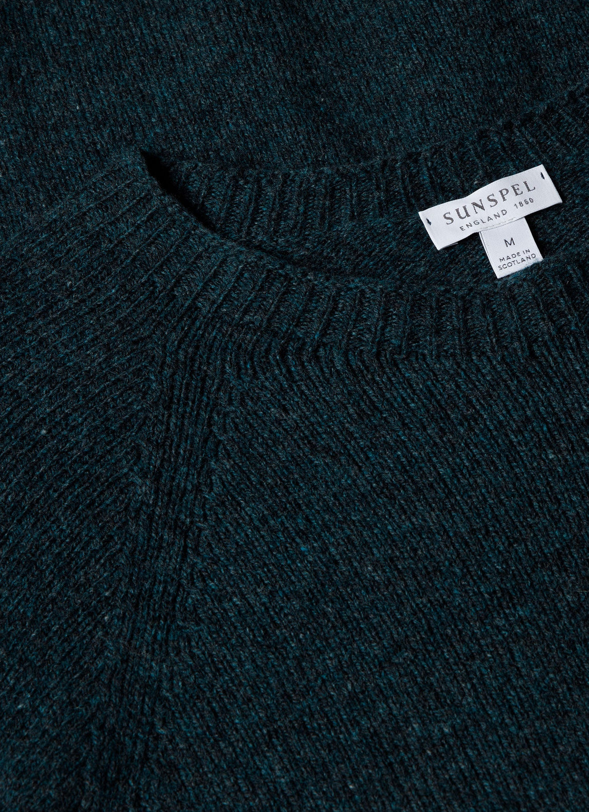 Men's Lambswool Crew Neck Jumper in Peacock