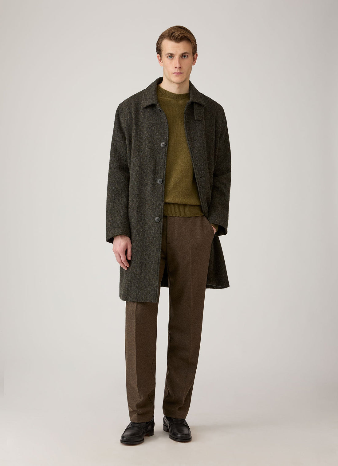 Men's Lambswool Crew Neck Jumper in Uniform