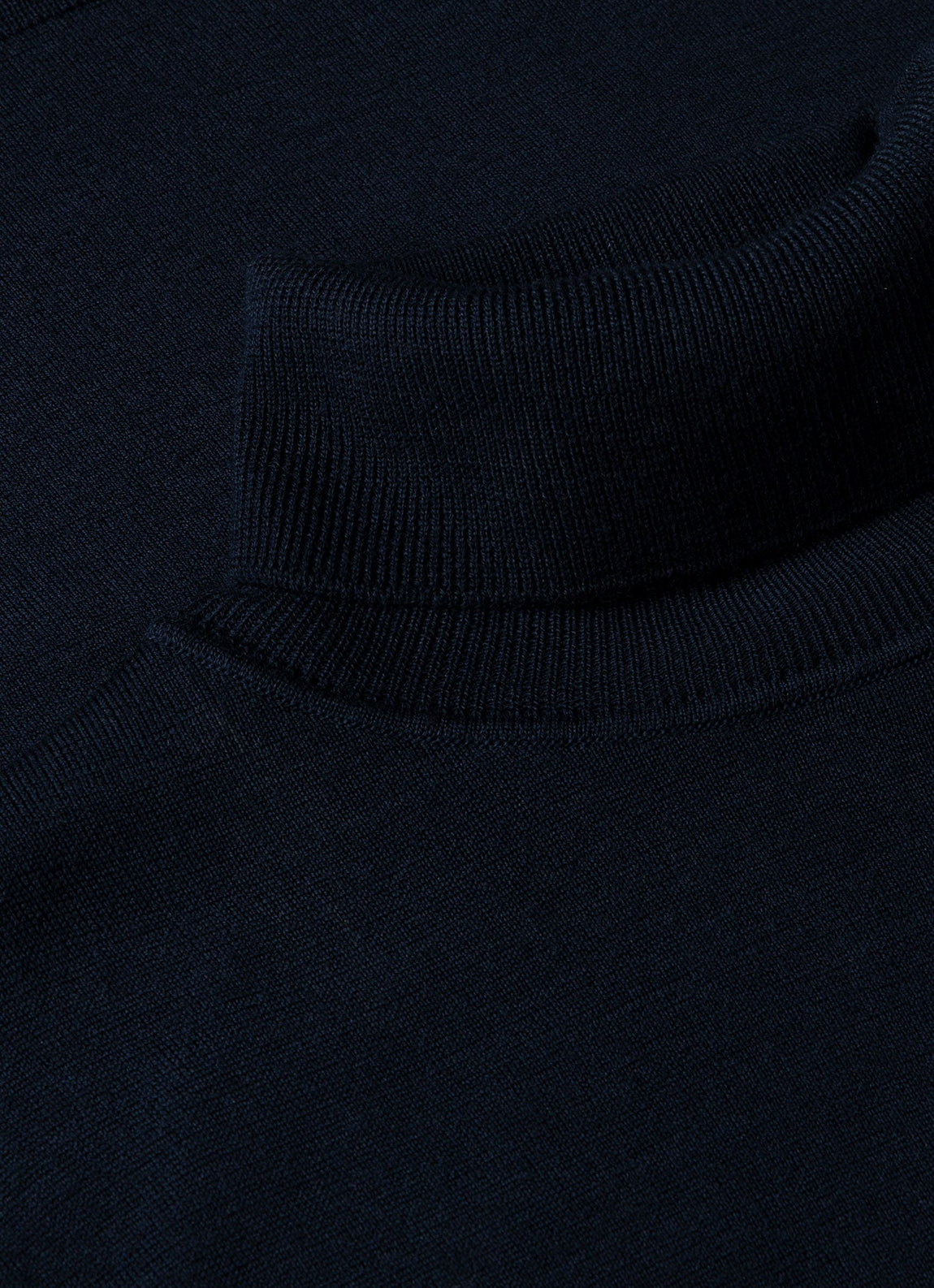 Men's Extra-Fine Merino Roll Neck in Light Navy