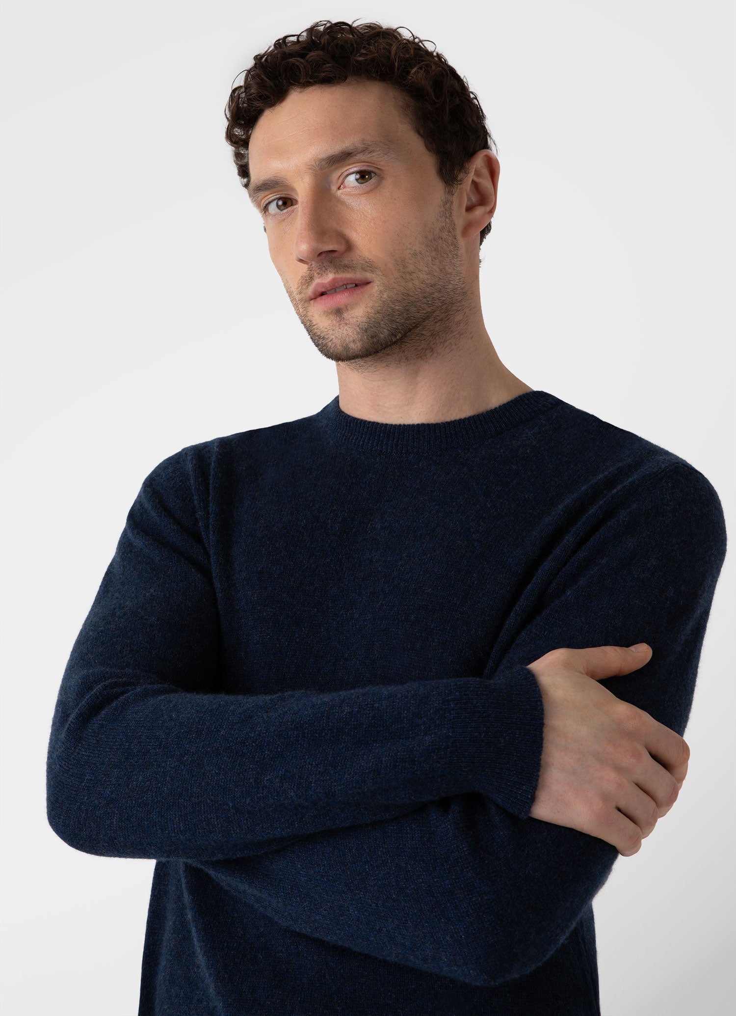 Mens navy shop cashmere jumper