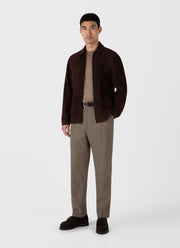 Men's Sea Island Cashmere Crew Neck Jumper in Oat