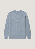 Men's Shetland Crew Neck Jumper in Powder Blue