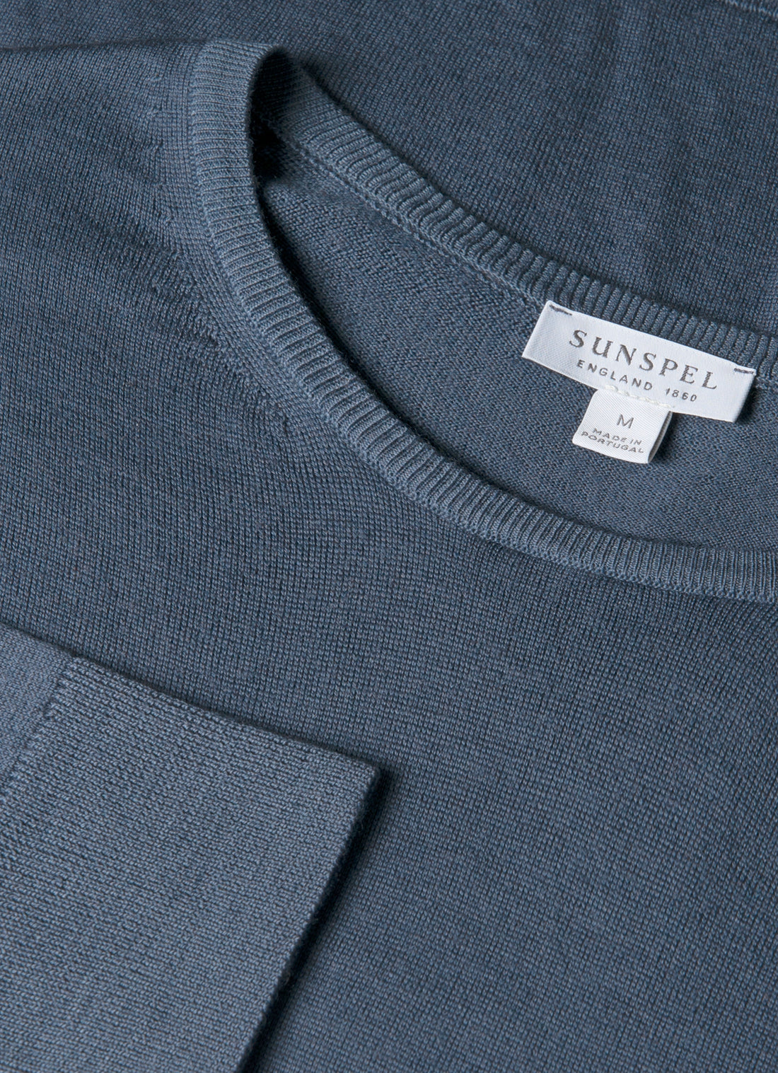 Men's Extra-Fine Merino Jumper in Slate Blue