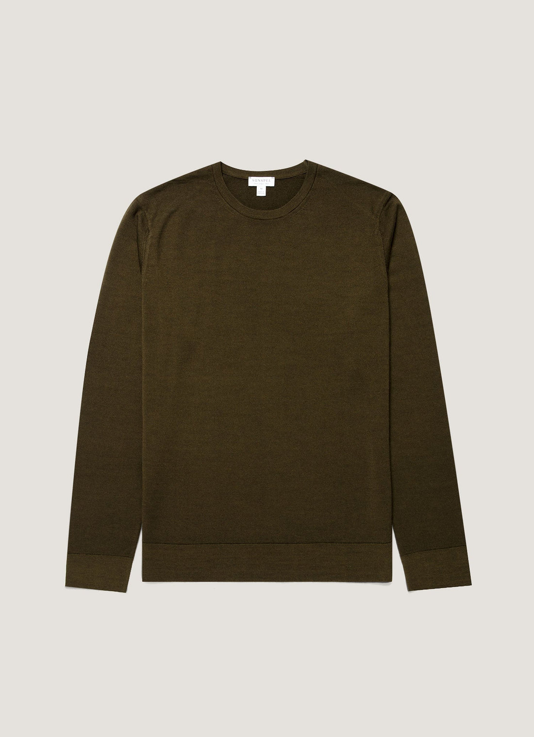 Men's Extra-Fine Merino Jumper in Loden Green