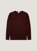 Men's Extra-Fine Merino Jumper in Bakelite