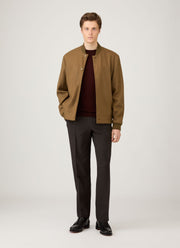 Men's Extra-Fine Merino Jumper in Bakelite